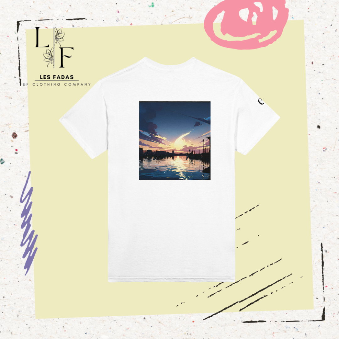 T-shirt des souvenirs gravés sur le vieux port