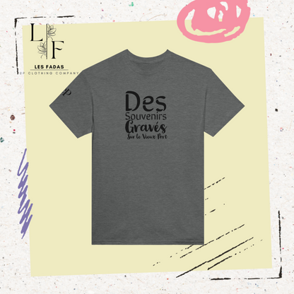 T-shirt des souvenirs gravés sur le vieux port