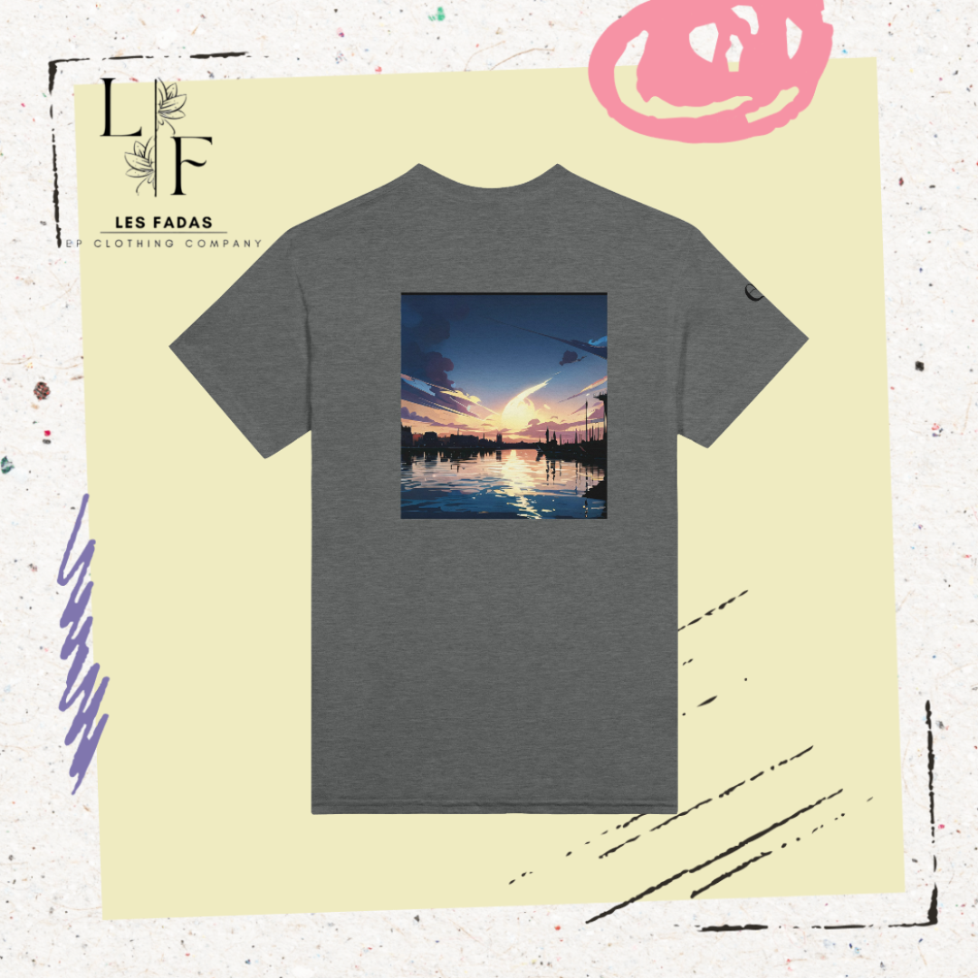 T-shirt des souvenirs gravés sur le vieux port