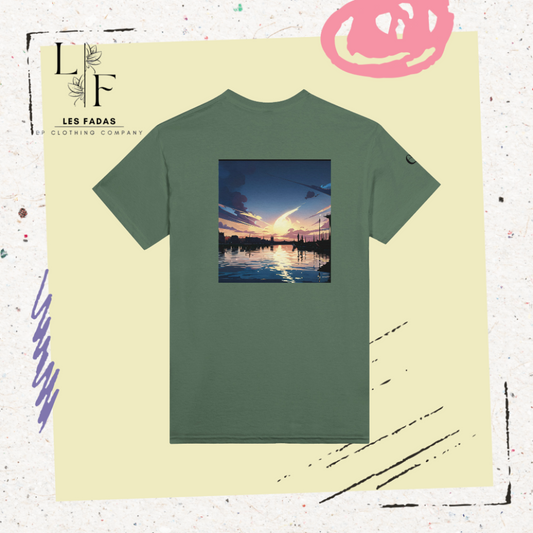 T-shirt des souvenirs gravés sur le vieux port