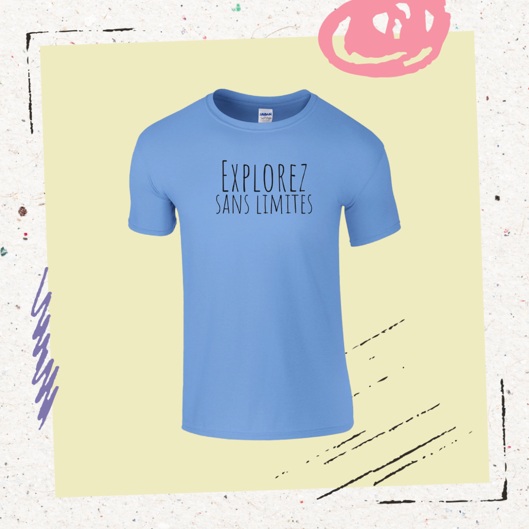 T-shirt "Explorez sans Limites"