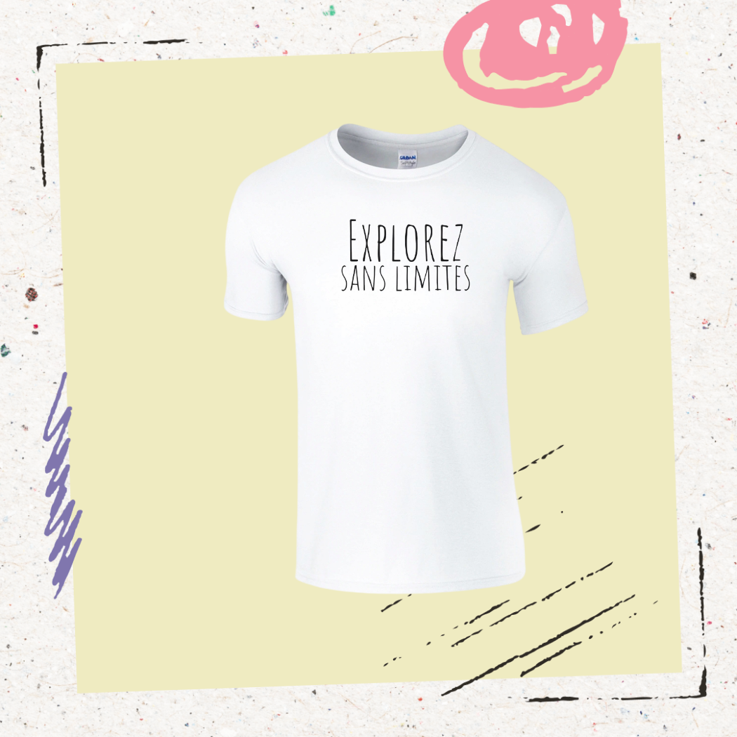 T-shirt "Explorez sans Limites"