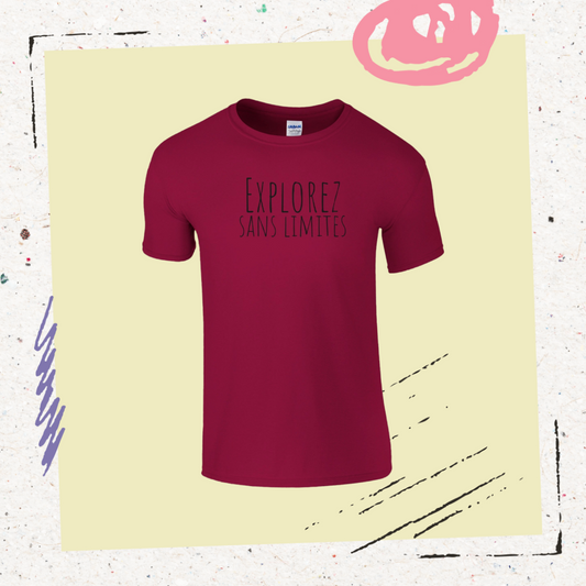 T-shirt "Explorez sans Limites"